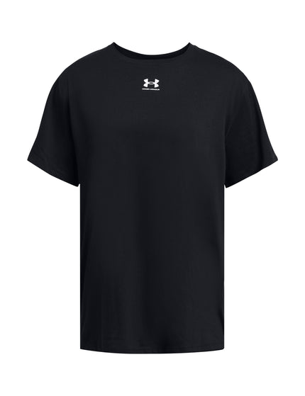 Under Armour Campus Oversize Short Sleeve - Black/Whiteimage3- The Sports Edit