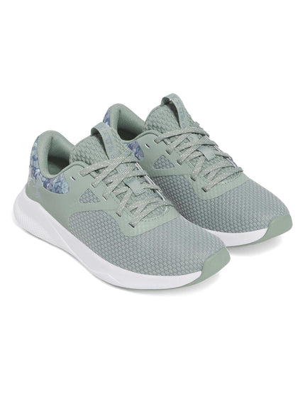 Under Armour Charged Aurora 2 + Training Shoes - Silica Green/White/Metallic Silicaimage2- The Sports Edit