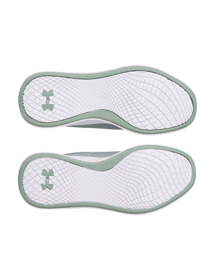 Under Armour Charged Aurora 2 + Training Shoes - Silica Green/White/Metallic Silicaimage5- The Sports Edit