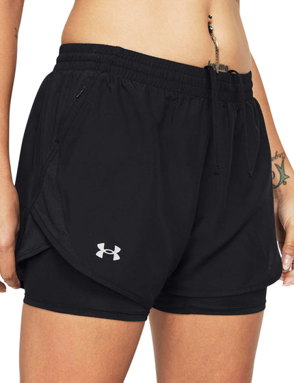 Under Armour Fly-By 2-in-1 Shorts - Black/Reflectiveimage1- The Sports Edit