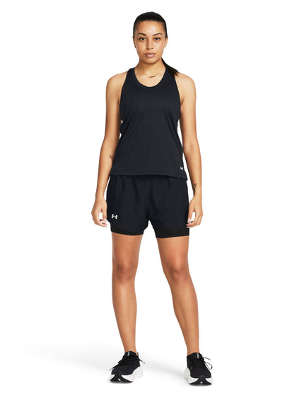 Under Armour Fly-By 2-in-1 Shorts - Black/Reflectiveimage4- The Sports Edit