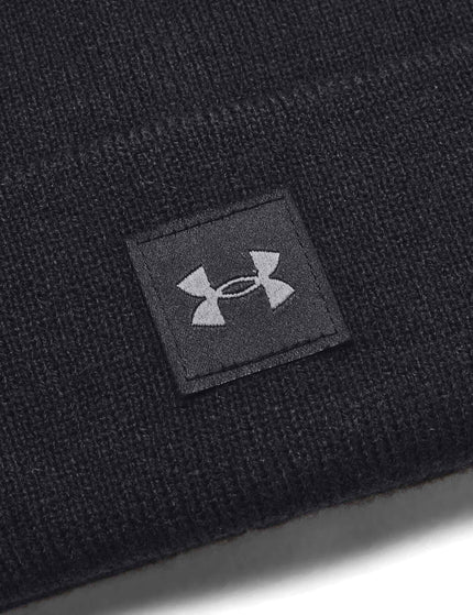 Under Armour Halftime Cuff Beanie - Black/Castlerockimage2- The Sports Edit