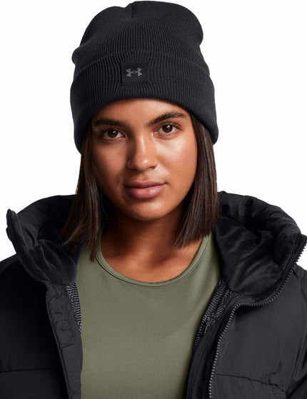 Under Armour Halftime Cuff Beanie - Black/Castlerockimage3- The Sports Edit