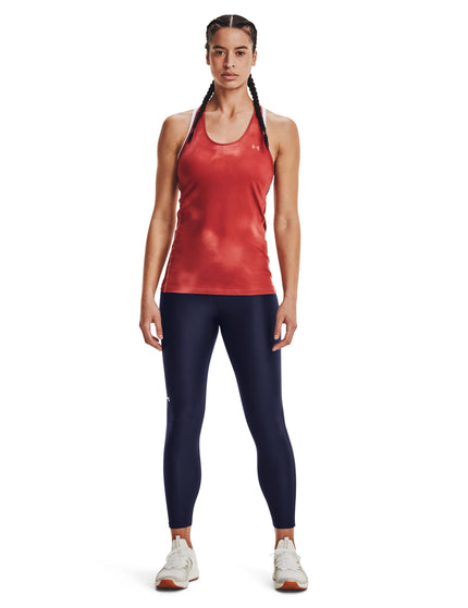 Under Armour HeatGear Armour No-Slip Waistband Ankle Leggings - Midnight Navy/Whiteimage4- The Sports Edit