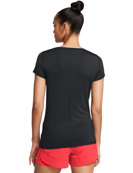 Under Armour HeatGear Armour Short Sleeve - Black/Whiteimage2- The Sports Edit