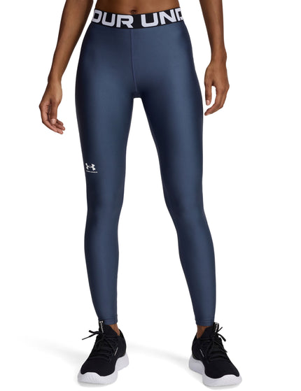 Under Armour HeatGear Leggings - Downpour Grey/Whiteimage1- The Sports Edit