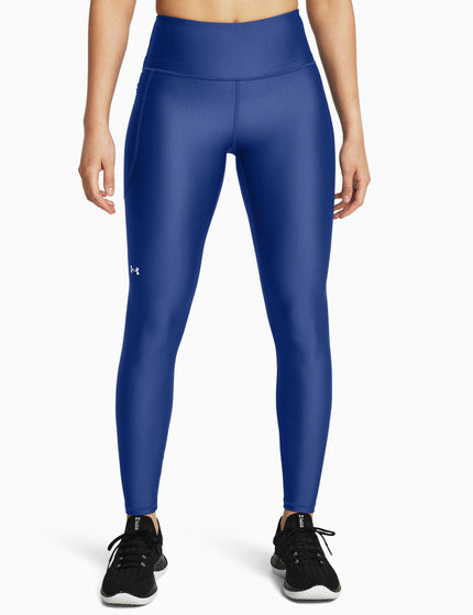 Under Armour HeatGear No-Slip Waistband Full-Length Leggings - Tech Blue/Whiteimage1- The Sports Edit