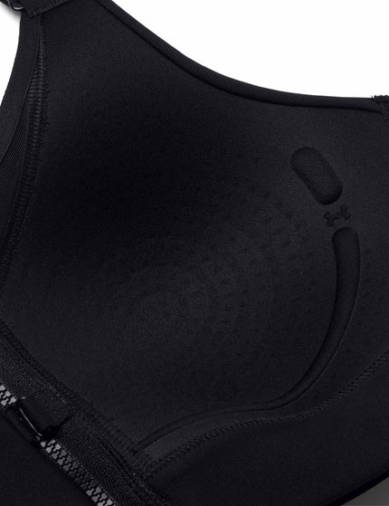 Under Armour Infinity 2.0 High Zip Sports Bra - Blackimage4- The Sports Edit