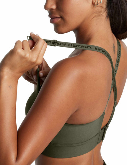 Under Armour Infinity 2.0 Mid Sports Bra - Marine OD Green/Blackimage3- The Sports Edit