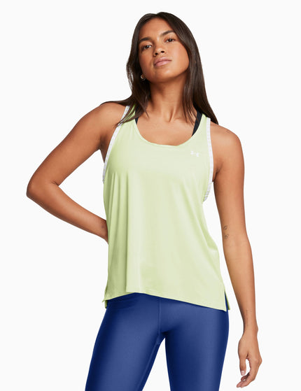 Under Armour Knockout Tank - Retro Green/Whiteimage1- The Sports Edit