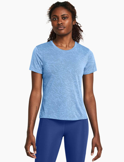 Under Armour Launch Camo Short Sleeve - Horizon Blueimage1- The Sports Edit