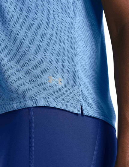 Under Armour Launch Camo Short Sleeve - Horizon Blueimage3- The Sports Edit