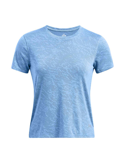 Under Armour Launch Camo Short Sleeve - Horizon Blueimage4- The Sports Edit