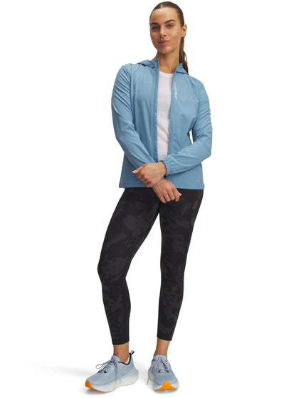 Under Armour Launch Printed Ankle Tights - Black/Reflectiveimage4- The Sports Edit