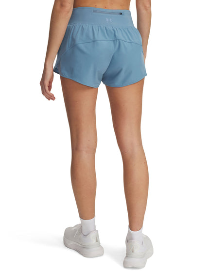Under Armour Launch Pro 3" Shorts - Blue Smoke/Reflectiveimage2- The Sports Edit