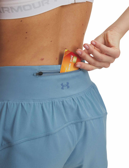 Under Armour Launch Pro 3" Shorts - Blue Smoke/Reflectiveimage3- The Sports Edit