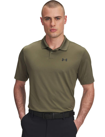 Under Armour Matchplay Polo - Marine OD Green/Balckimages1- The Sports Edit