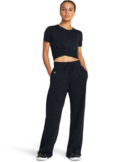 Under Armour Motion Open Hem Pants - Black/Whiteimage3- The Sports Edit