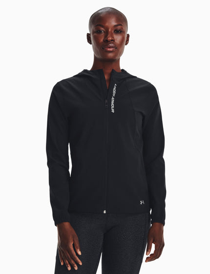 Under Armour OutRun The Storm Jacket - Black/Reflectiveimage1- The Sports Edit