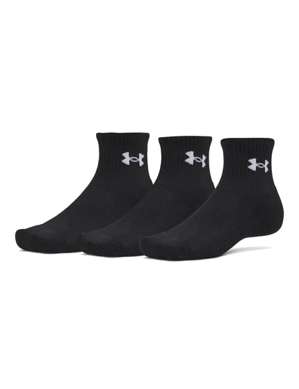 Under Armour Performance Cotton 3-Pack Quarter Socks - Ultimate Black/Whiteimages1- The Sports Edit