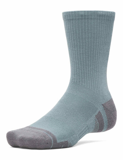 Under Armour Performance Tech 3-Pack Crew Socks - Jasper Blue/Summit White/Castlerockimage2- The Sports Edit