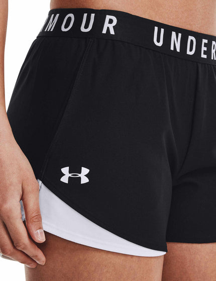 Under Armour Play Up 3.0 Shorts - Black/Whiteimage3- The Sports Edit