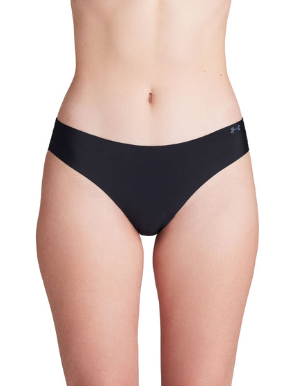 Under Armour Pure Stretch 3-Pack No Show Bikini - Black/Steelimage1- The Sports Edit