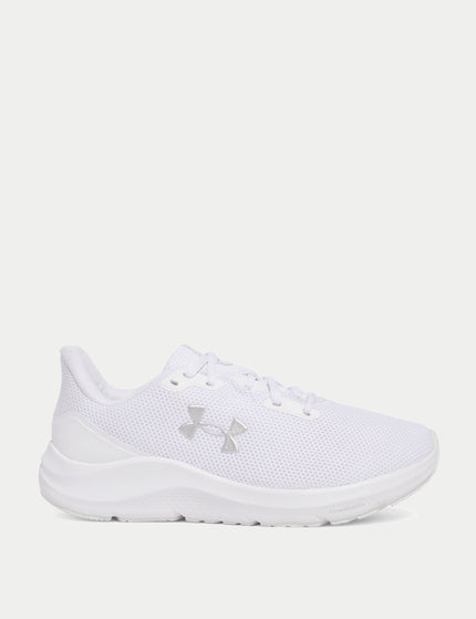 Under Armour Pursuit 4 Running Shoes - White/Metallic Silverimages1- The Sports Edit
