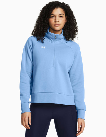 Under Armour Rival Fleece 1/2 Zip - Horizon Blueimage1- The Sports Edit