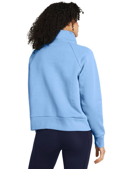 Under Armour Rival Fleece 1/2 Zip - Horizon Blueimage2- The Sports Edit