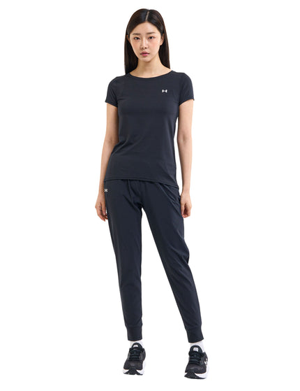 Under Armour Rival High-Rise Woven Pants - Black/Whiteimage6- The Sports Edit