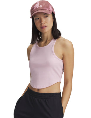 Rival Rib Tank - Prime Pink/White