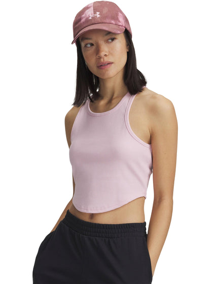 Under Armour Rival Rib Tank - Prime Pink/Whiteimage1- The Sports Edit