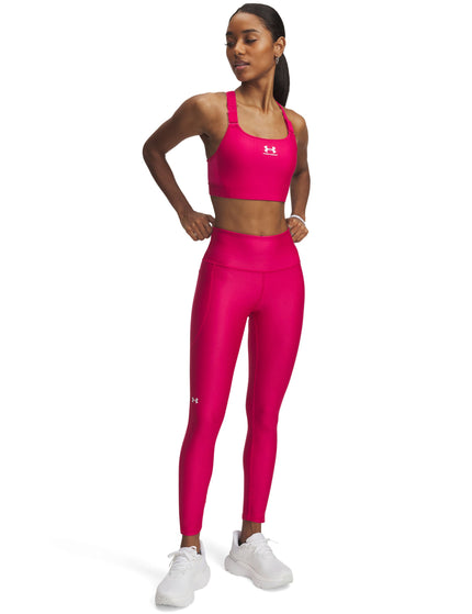 Under Armour Tech Ankle Leggings - Shaded Fuchsia/Whiteimage3- The Sports Edit