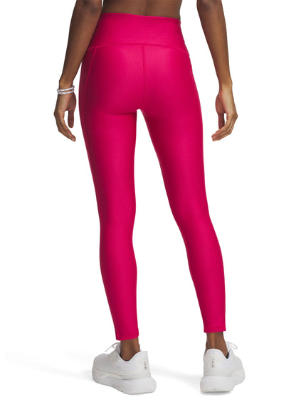 Under Armour Tech Ankle Leggings - Shaded Fuchsia/Whiteimage2- The Sports Edit