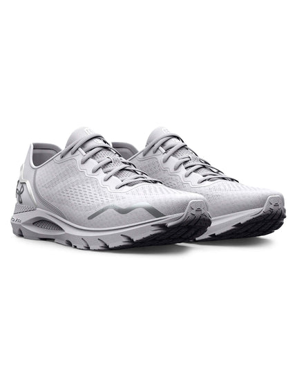 Under Armour UA HOVR Sonic 6 Running Shoes - White/Metallic Silverimage2- The Sports Edit