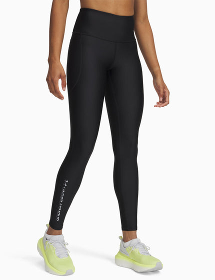 Under Armour UA Tech Branded Leggings - Black/Mod Greyimage1- The Sports Edit