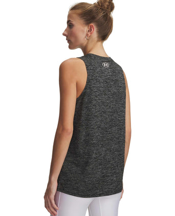 UA Tech Twist Tank - Black/White
