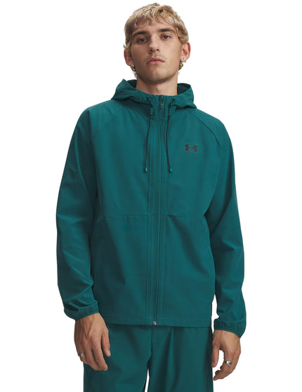 Under Armour Vibe Woven Jacket - Rack Green/Blackimages1- The Sports Edit