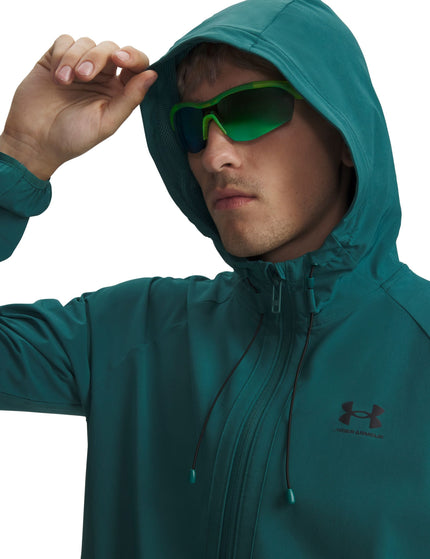 Under Armour Vibe Woven Jacket - Rack Green/Blackimages3- The Sports Edit