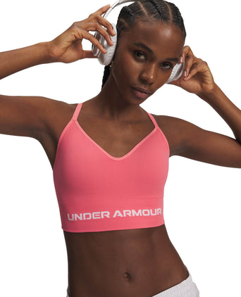 Vanish Seamless Low Sports Bra - Bittersweet Pink/White