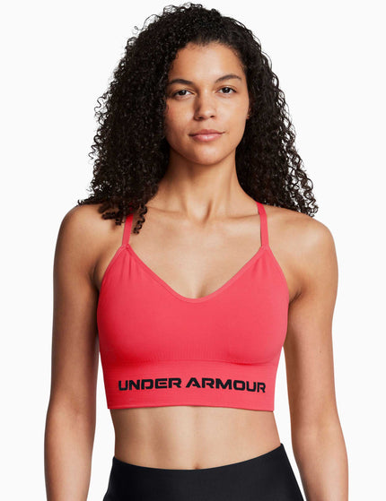 Under Armour Vanish Seamless Low Sports Bra - Racer Red/Blackimage1- The Sports Edit