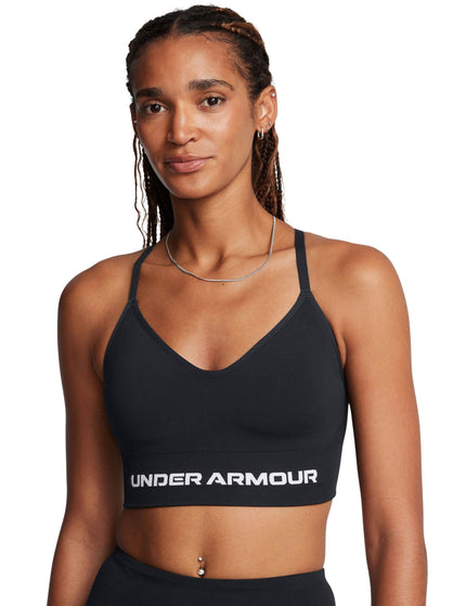 Under Armour Vanish Seamless Low Sports Bra - Black/Whiteimage1- The Sports Edit