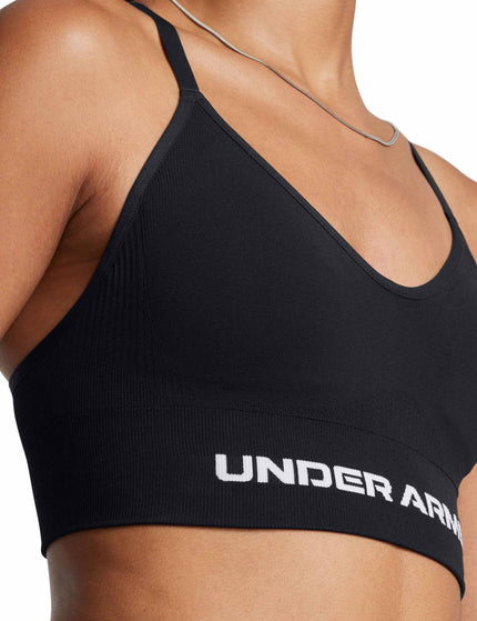 Under Armour Vanish Seamless Low Sports Bra - Black/Whiteimage3- The Sports Edit