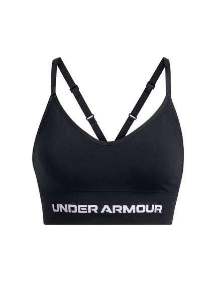 Under Armour Vanish Seamless Low Sports Bra - Black/Whiteimage4- The Sports Edit