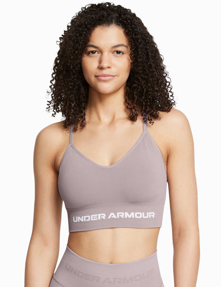 Under Armour Vanish Seamless Low Sports Bra - Tetra Grey/Whiteimage1- The Sports Edit