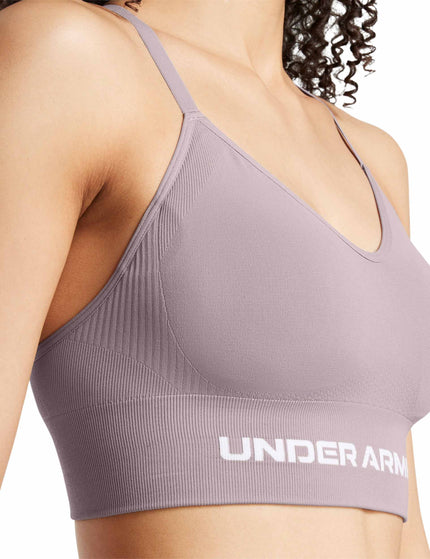 Under Armour Vanish Seamless Low Sports Bra - Tetra Grey/Whiteimage3- The Sports Edit