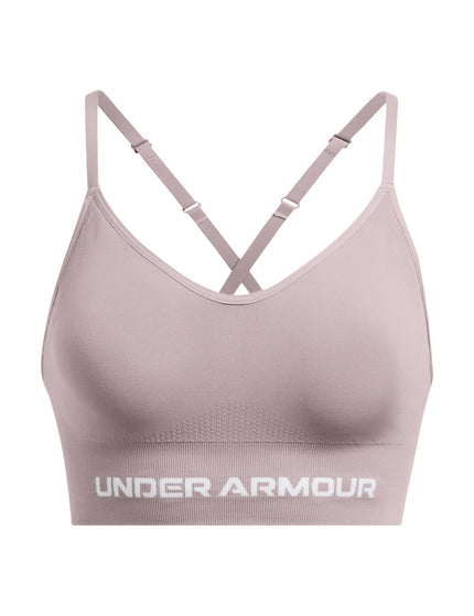 Under Armour Vanish Seamless Low Sports Bra - Tetra Grey/Whiteimage4- The Sports Edit