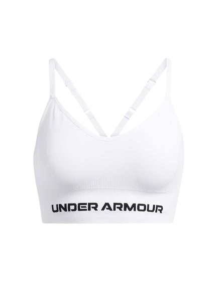 Under Armour Vanish Seamless Low Sports Bra - White/Blackimage4- The Sports Edit