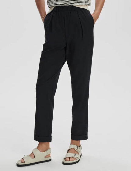 Varley Alana Slim Tapered Cuff Pant 27" - Blackimage1- The Sports Edit